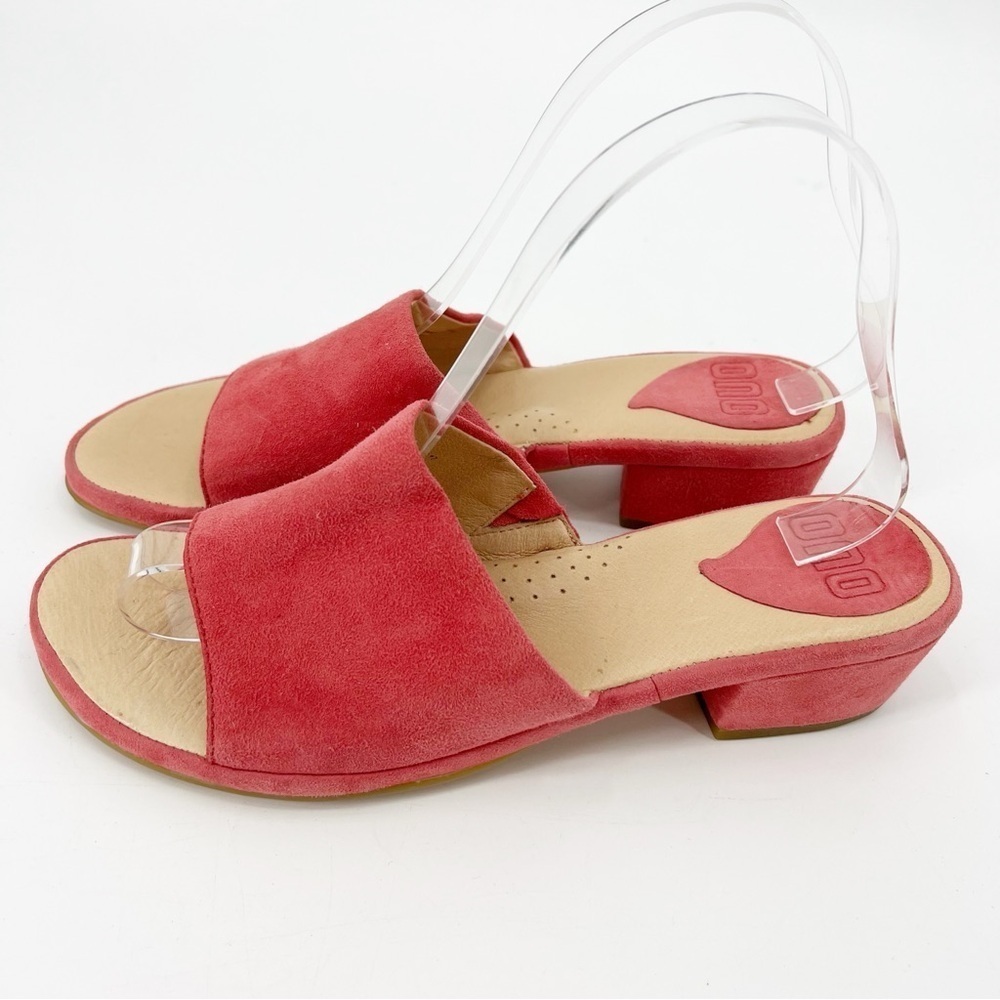 ONO Cara Pink Suede Slide Sandals Size 8M - Picture 4 of 9